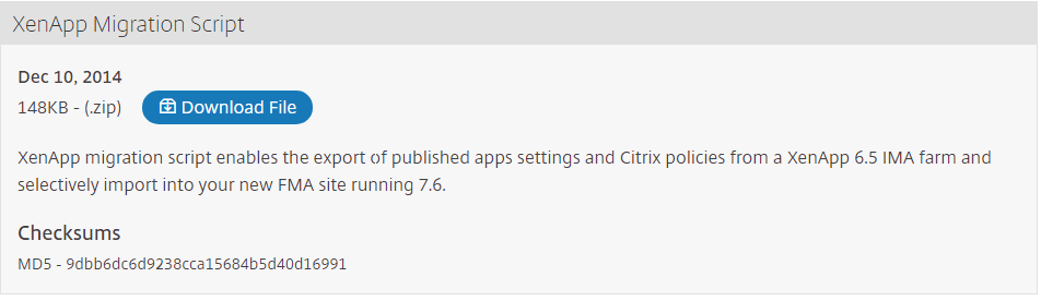 upgrade citrix xenapp 6.5 to 7.6